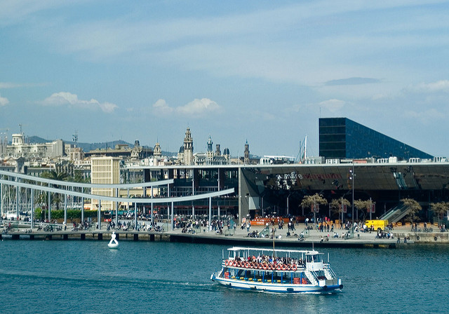 As golondrinas são as asas do Port Vell